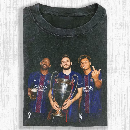 Khvicha Kvaratskhelia ＆ Désiré Doué ＆ Ousmane Dembélé Tee