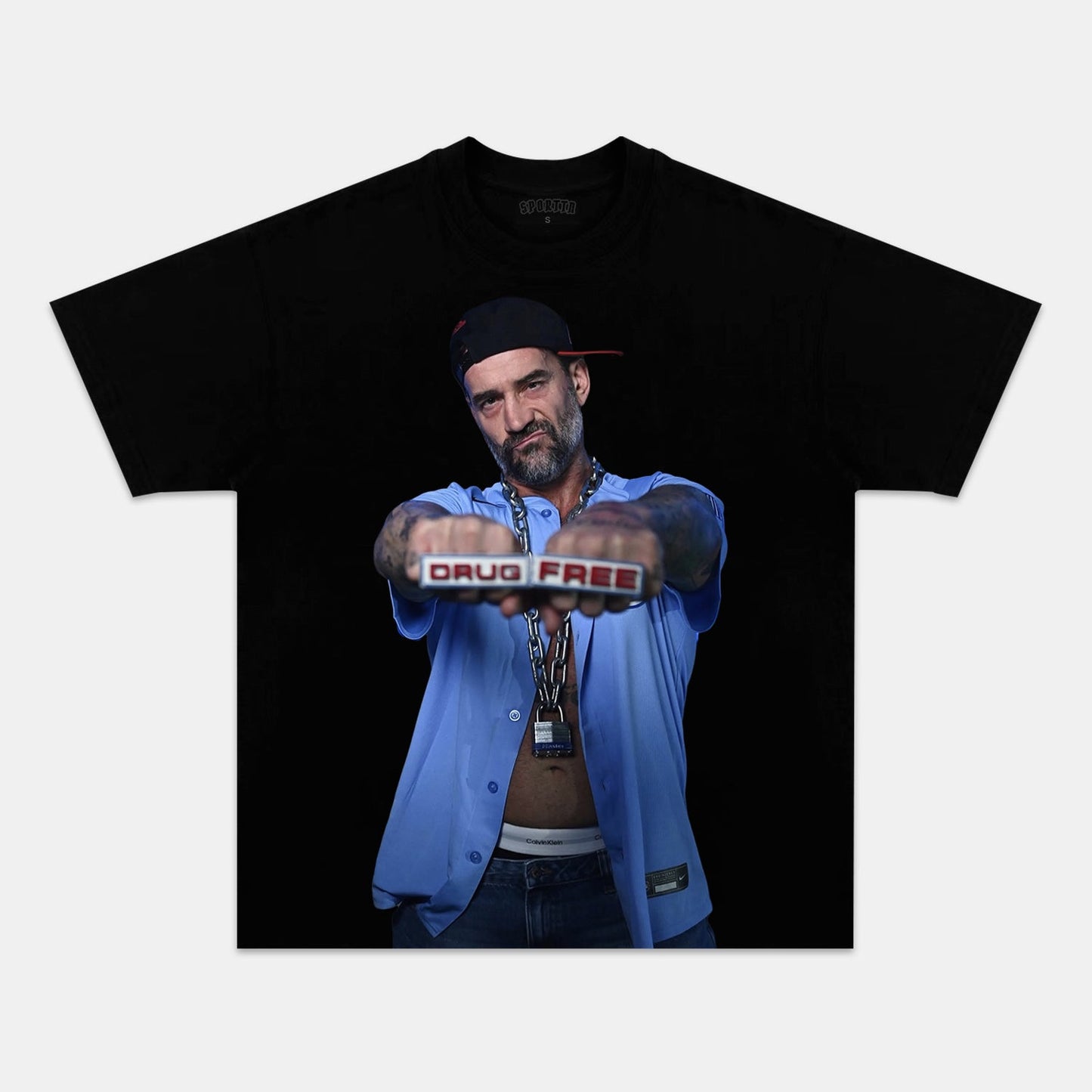 CM PUNK TEE. 6.30