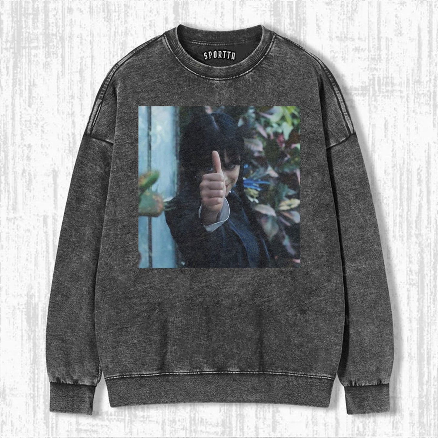 "WEDNESDAY S2 ADDAMS" THEMED V8 T-SHIRT